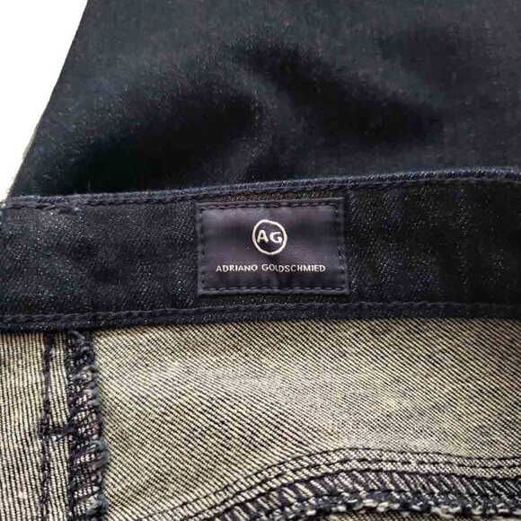 Adriano Goldschmied Dark Denim Jeans Blue Cigarette Leg Women's Side 28R - Picture 6 of 6